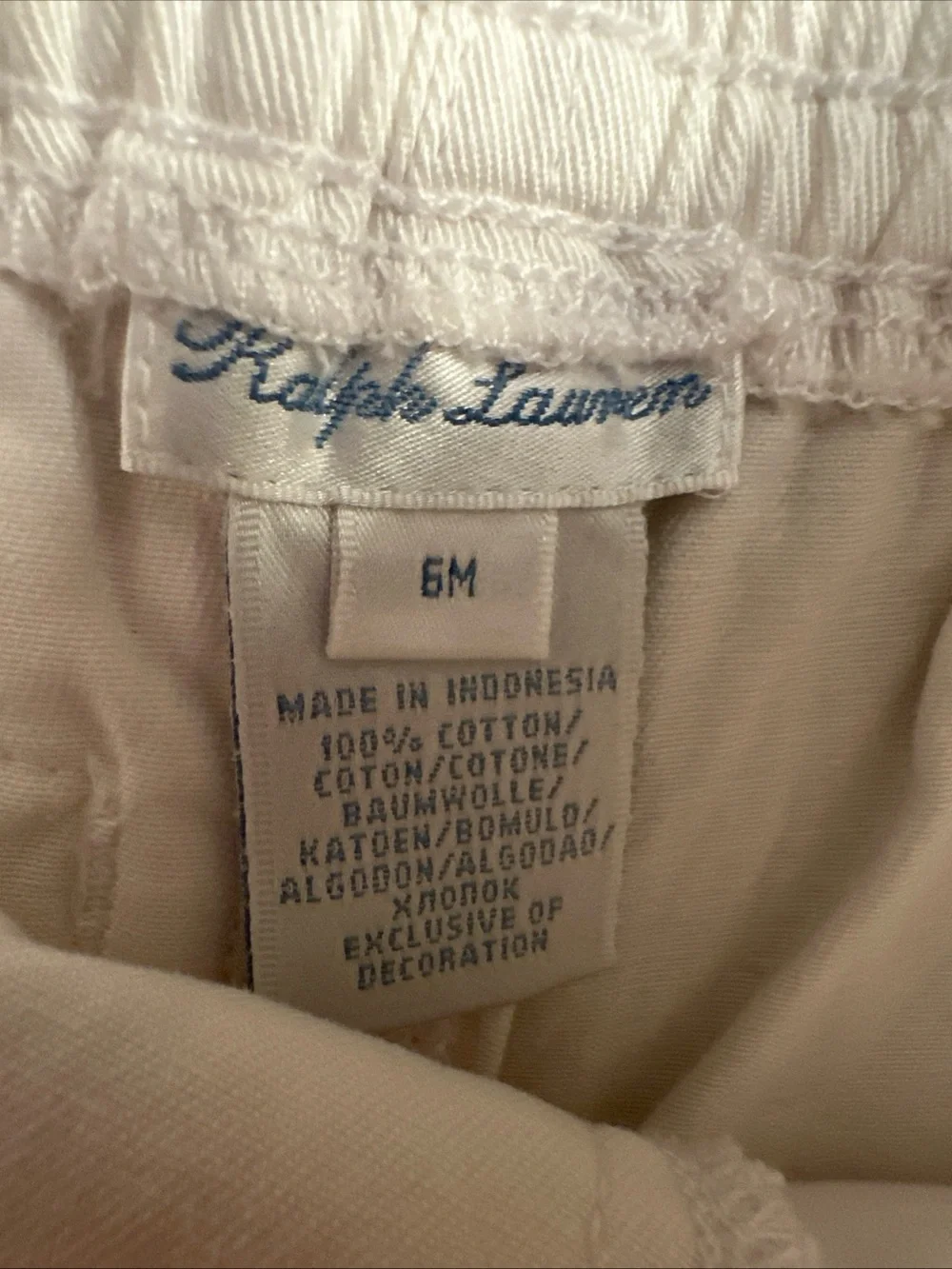 Vtg Ralph Lauren Yacht Club baby shorts 6 Months Preppy Coastal Nautical